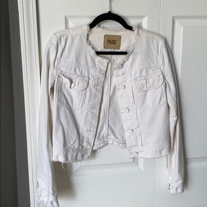 paige distressed denim jacket